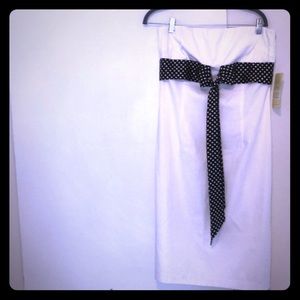 White Strapless Lord and Taylor Dress NWT
